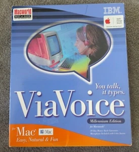 ViaVoice Millennium MAC CD talk speak type speech recognition software program! - Picture 1 of 6