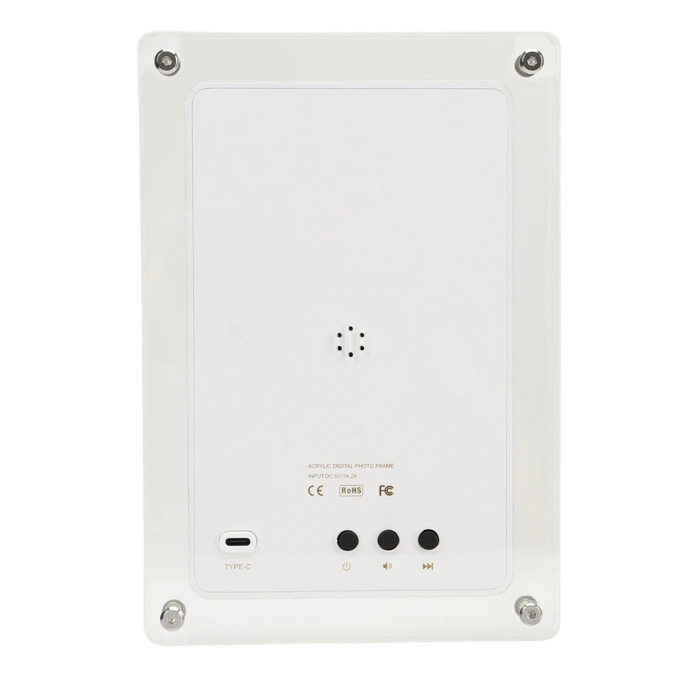 7in Digital Picture Frame With Speaker 1500mAh 4GB Smart Video Electronic SD3 - Image 1 of 4