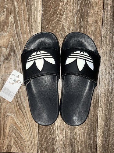 Sandali slip on neri Adidas Originals Adilette Lite da uomo neri FU8298 taglia 5