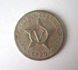 Coins rare Republic de Cube un centav0 1920  coins  nickel numismatics - Picture 1 of 4