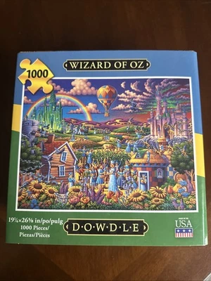 Quebra-cabeça Wizard of oz Dowdle 1000 peças 19,25 x 26,63 - Imagem 1 de 4