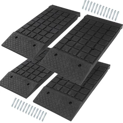 4tlg Auffahrrampen Hebebühne Auto Auffahrrampe Kunststoff Rampe Scherenbühne 4T - Bild 1 von 4