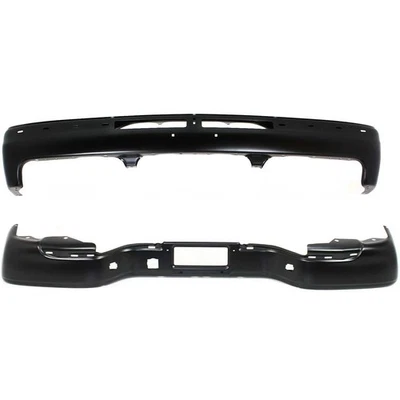 Front Bumper For 2000-2006 Chevrolet Suburban 1500 Black Steel Primed Set of 2 - Image 1 of 4