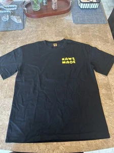 KAWS X Human Made KAWS MADE T-Shirt Size XL Black Streetwear Nigo - Picture 1 of 5