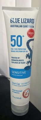 Blue Lizard Sensitive Sunscreen SPF 50+ (5.0 0Z)  Mineral Lotion – UVA/UVB - Image 1 of 2