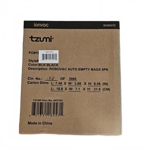 Tzumi Ionvac Robovac Auto Empty Bags 6 Pack Black Vacuum Accessories - Picture 1 of 6