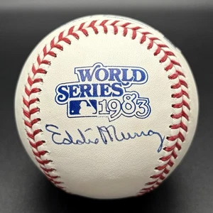 Eddie Murray 1983 World Series Autographed Baseball Baltimore Orioles (JSA) - Picture 1 of 2