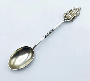 CORONATION CHAIR SILVER SPOON LONDON 1901 SAUNDERS & SHEPHERD KING EDWARD VII - Picture 1 of 6