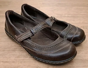 CLARKS BENDABLES ASHLAND AVENUE WOMENS MARY JANE BROWN FLATS SHOES UK SIZE 5 - Picture 1 of 10