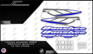 2004 yamaha banshee full graphics decals kit  blue THICK AND HIGH GLOSS - Bild 1 von 1