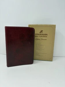 Original Box Zondervan The Marked Reference Bible 2705XI Burgundy Leather Lined - Picture 1 of 8
