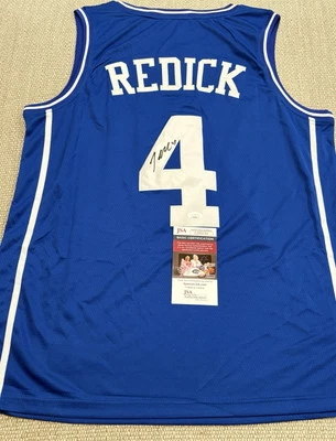 Camiseta deportiva de baloncesto firmada autografiada por Duke Blue Devils JSA COA JJ REDICK  Foto 1 de 3