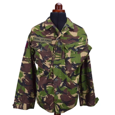British Army Camo Military Woodland DPM Shirt 180/96 M Reg Royal Air Force Zip - Image 1 of 4