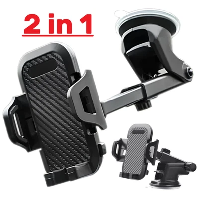 Porta Telefono Cellulare per Auto Supporto Smartphone Cruscotto Parabrezza - Immagine 1 di 4