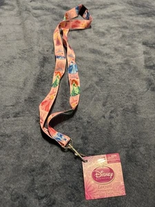 Disney Princess Character Themed Lanyard ID Badge Key Holder Pink  Fee Ship 1A - Picture 1 of 6
