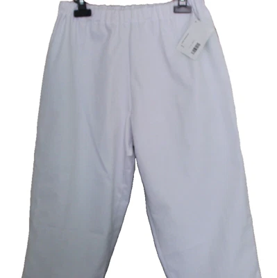 L453  Damen Arbeitshose 3/4 Hose Schlupfhose Pflege Medizin Gummizug weiß Gr.36 - Bild 1 von 2