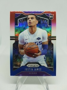 Justin James 2019-20 Prizm Red White Blue Rookie Card RC SP