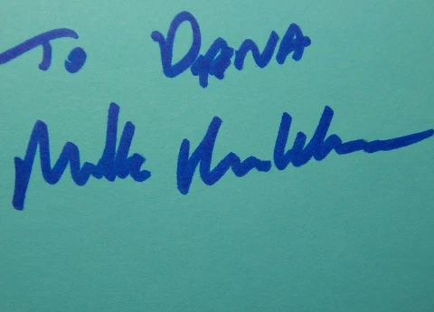 Mike Huckabee Arkansas Governor Autograph Signature Signed Card Cover