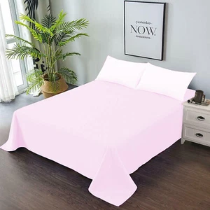 1000tc Egyptian Cotton Home Bedding Collection All Size Pink Solid - Picture 1 of 16