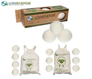Wool Dryer Balls XL Fragrance Free Eco Friendly Tumble Dryer Clothes Softener - Picture 1 of 15