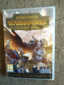 TOTAL WAR, WARHAMMER OLD WORLD EDITION SEGA VIDEO GAME COMPLETE, FREEPOST - Picture 1 of 3