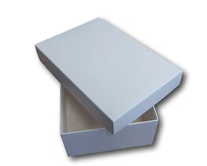 5 DEEP SMALL WHITE SHIRT BOXES, SMALL SHOE BOXES, GARMENTS, GIFTS, LINGERIE - Picture 1 of 1