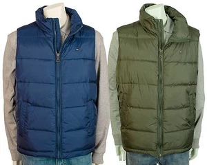 Tommy Hilfiger Para Hombre Azul Oliva Cálido Chaleco Chaqueta Calce Clásico 154AN791 - Imagen 1 de 8