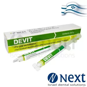 Dental Devit Desvitalizador Pulpa Desvitalización Pasta Endodóntica 2 x 3 gr - Imagen 1 de 2