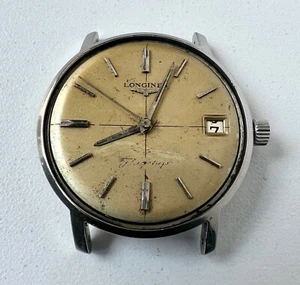 Longines Flagship Manual Watch 7561-1 Cal 281 Vintage Men Beige Dial 17 Jewels - Picture 1 of 8