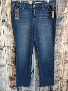 DKNY Soho Skinny Jean Womens Plus 16 Dark Wash Mid Rise 32" Regular Fit NWT - Picture 1 of 9