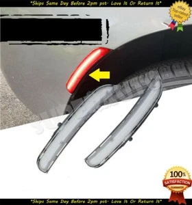 Clear Lens Rear Red LED Side Marker Signal Reflector Fits 2015&up Dodge Charger - Picture 1 of 5