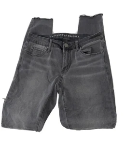 Articles Of Society Sarah Skinny Raw Hem Jeans Size 25 Honolulu Wash Gray - Picture 1 of 8