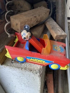Vintage Arco Toys Mickey’s ‘57 Chevy Plastic Car Mickey Mouse Disney 1980s - Picture 1 of 5