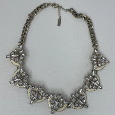 Collar BAUBLEBAR Distintivo Tono Dorado Marfil Cristal Esmaltado Moda 18" Foto 1 de 4