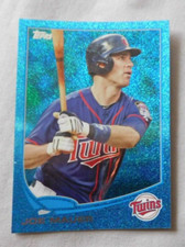 2013 Topps Silver Slate Blue Sparkle #107 Joe Mauer Minnesota Twins