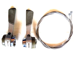 **VINTAGE 90`s SHIMANO EXAGE SPORT LX BRAZE ON GEAR LEVERS & NEW CABLES 10spd* - Picture 1 of 4