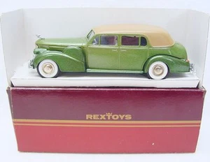 Rextoys 1:43 CADILLAC COUPÉ DE VILLE Closed Cabriolet Model Car Green MB`80 RARE - Picture 1 of 10