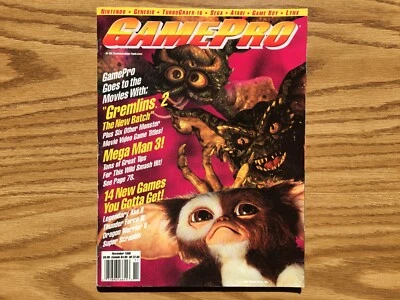 GamePro Magazine #16 - November 1990 - Mega Man 3 - Dragon Warrior - 6 INSERTS!! - Image 1 of 4