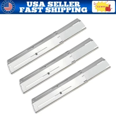 3-Pack Adjustable Stainless Steel Universal Gas Grill Heat Replacement Parts New - Imagem 1 de 4