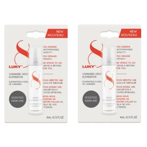 Luky8 Advanced Odor Eliminator Spray Odor Remover 0.13 fl oz 2 pcs - Picture 1 of 4