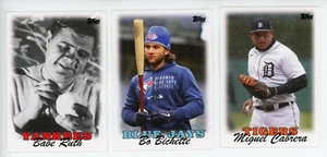 2021 Topps Throwback Thursday Set 49 Babe Ruth Bichette Cabrera 145 146 147 #TBT - Picture 1 of 8