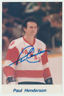Paul Henderson Hockey Team Canada Signed Autographed Photo 4x6