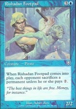 Rishadan Footpad ~ Moderately Played Mercadian Masques MTG Magic UltimateMTG Blu