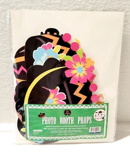DAY OF THE DEAD Photo Booth Props Assorted and Multicolor DIA DE LOS MUERTOS New - Picture 1 of 3
