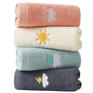 Hand Towels 4 Set 100% Cotton Bath Hand Towel for Bathroom Face Kitchen Gym a... - Picture 1 of 7