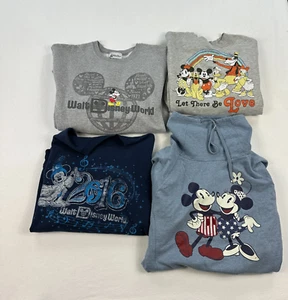 Disney Sweatshirt Adults 2XL large small Mickey minnie vintage epcot Lot - Picture 1 of 10
