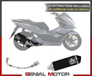 Full Exhaust Arrow Urban Black Steel Cap Black Aluminum Honda Pcx 125 2021 - Picture 1 of 2