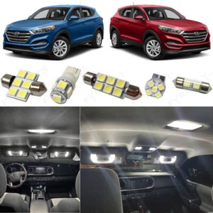 10x Kit paquete luces interiores LED blancas para Hyundai Tucson 2016-2021 + herramienta YT1W - Imagen 1 de 16