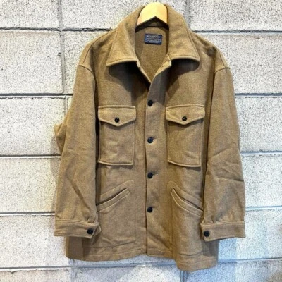 PENDLETON Coat Jacket men Size L wool beige  Made in U.S.A. 70's - Image 1 of 4