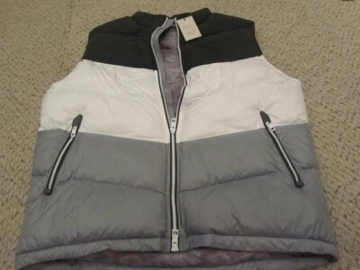 Chaleco de esquí Peter Millar Crown para hombre talla L negro/gris/blanco Puffer Apres $298 nuevo con etiquetas Foto 1 de 4